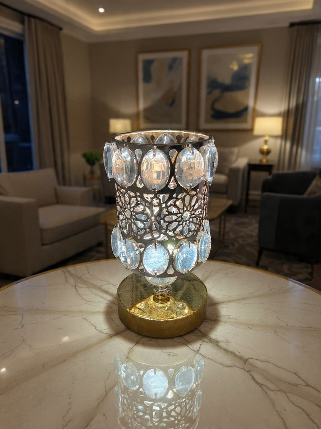 Elegant Crystal Lamp