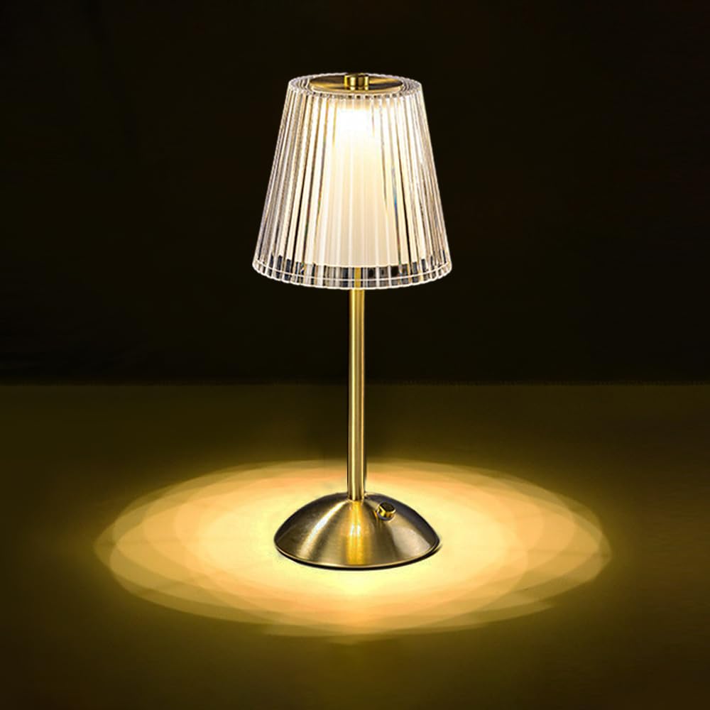 Portable Crystal Metal Desk Lamp