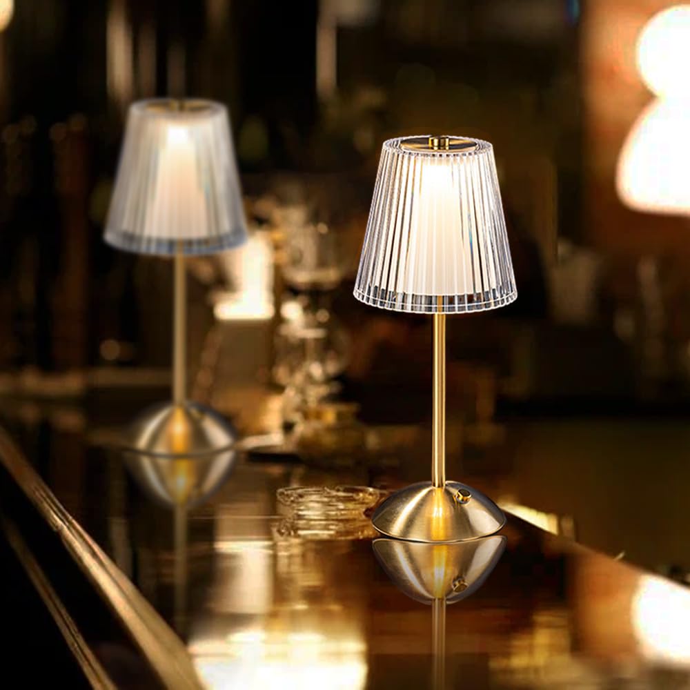 Portable Crystal Metal Desk Lamp