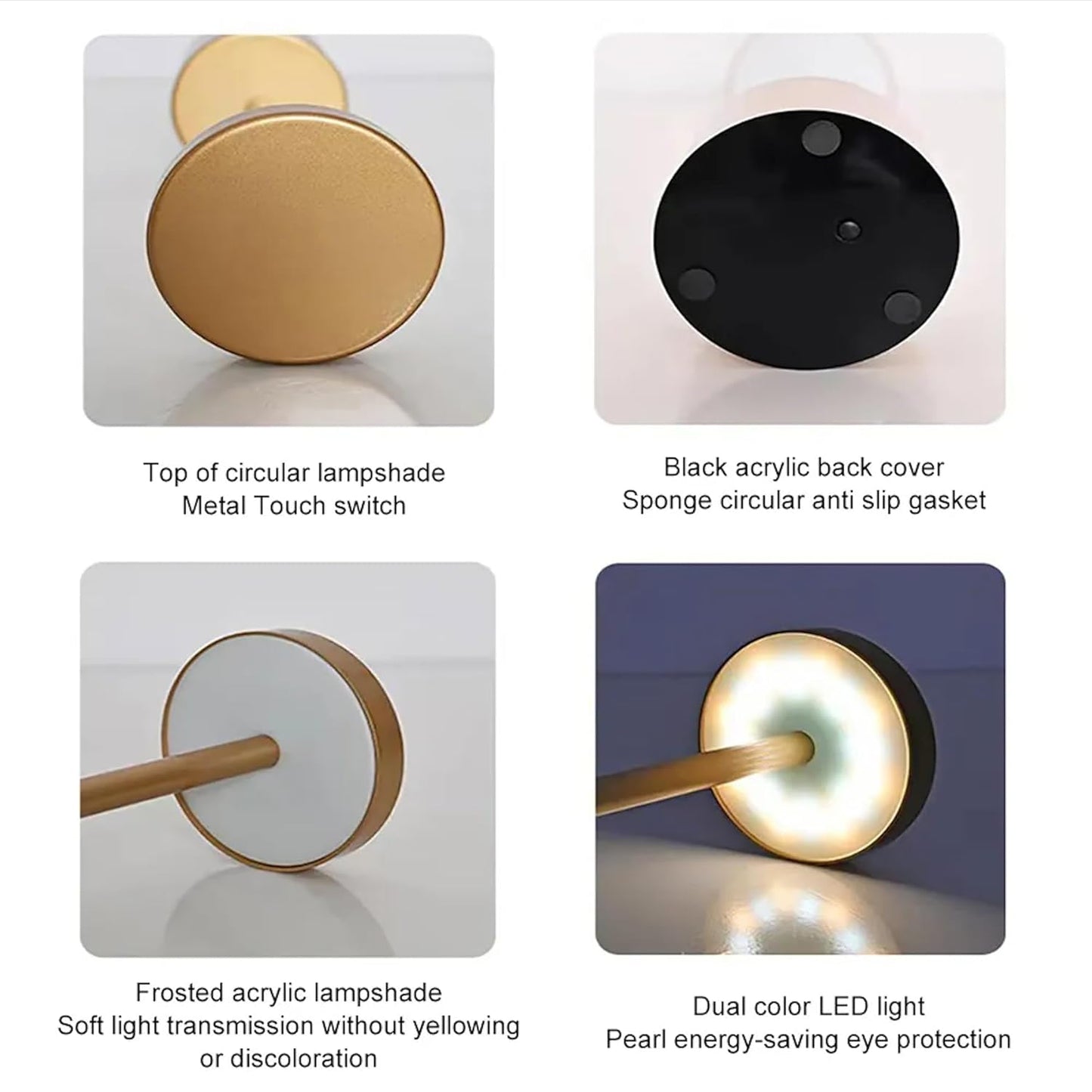 Gold Metal LED Table Lamp