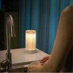 Foldable Pleated Table Lamp Umbrella Shape