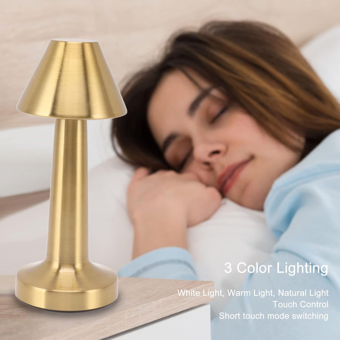 Premium Golden Cap Table Lamp