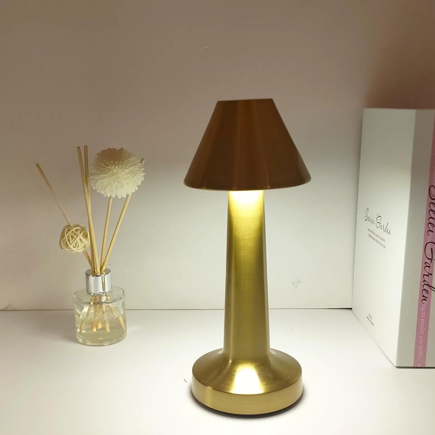 Premium Golden Cap Table Lamp