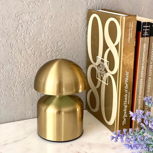 Mushroom Shape Modern LED Gold Table Lamps