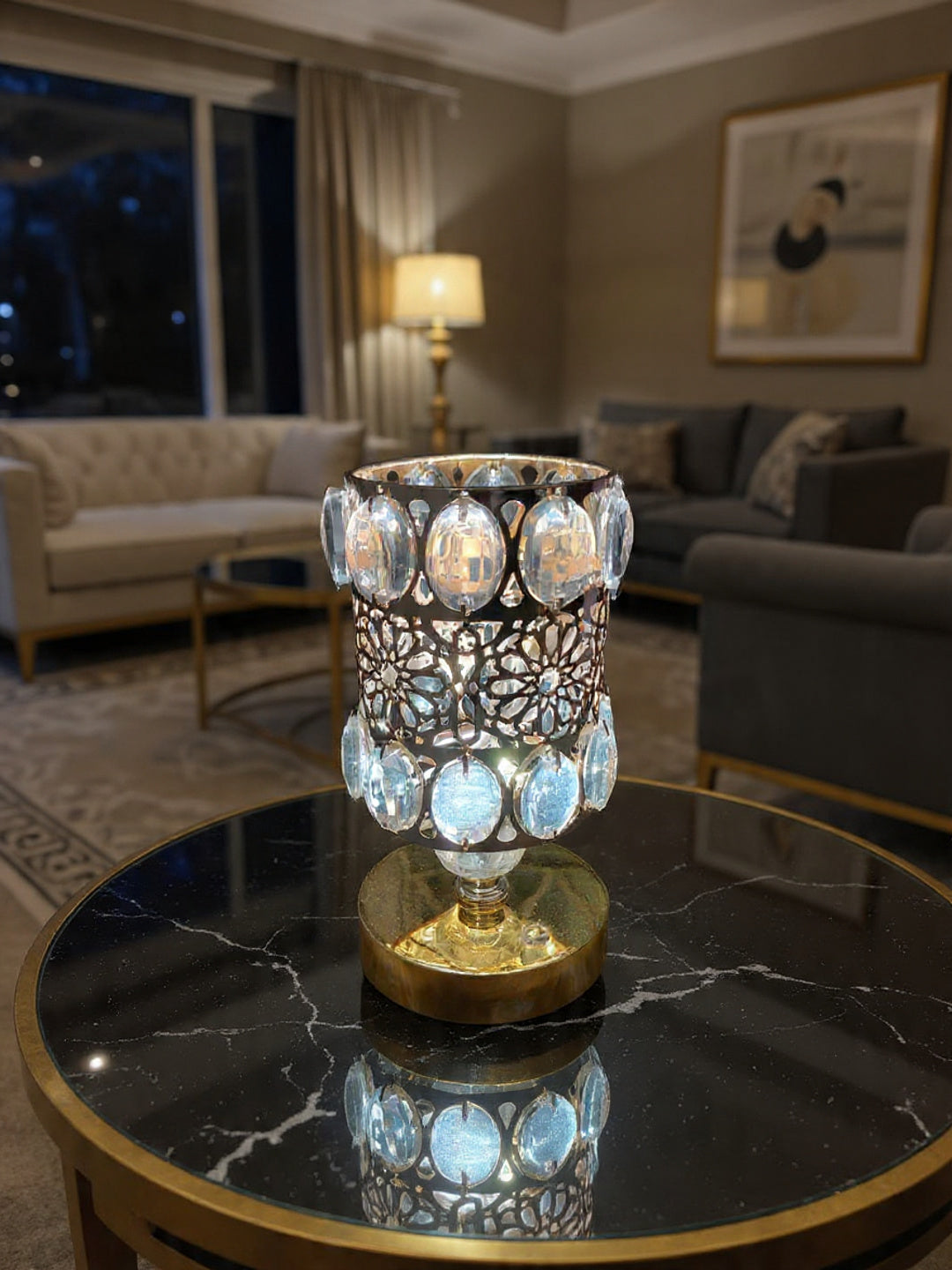 Elegant Crystal Lamp