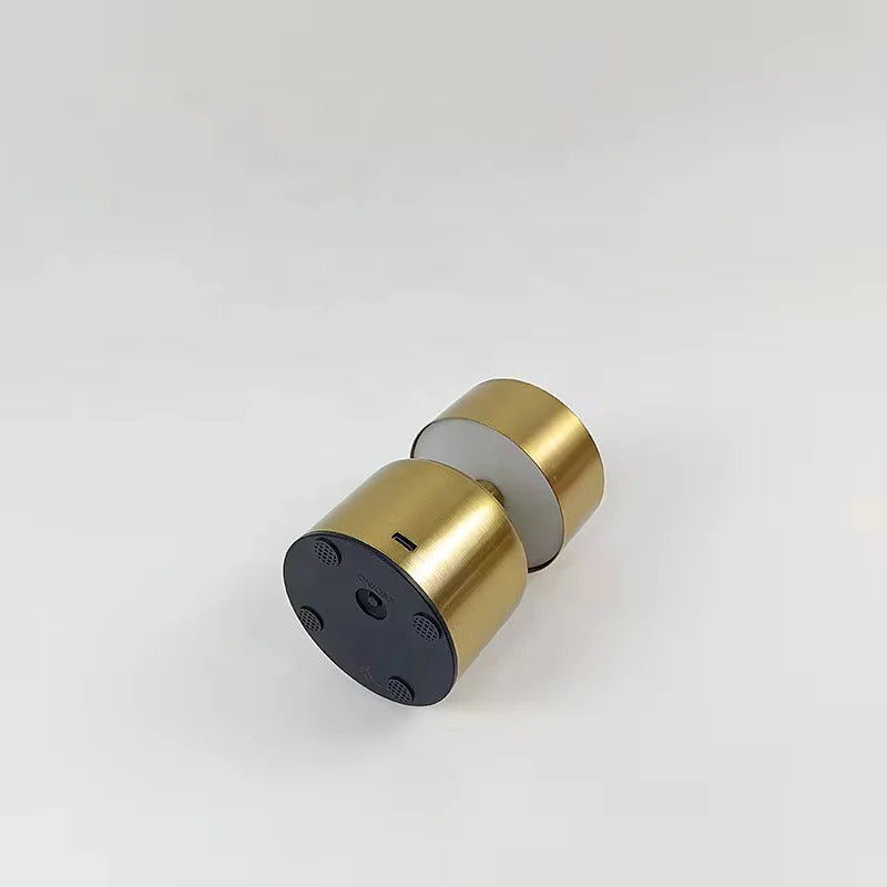 Mini Metal Table Gold Lamp with 3 color changing mode