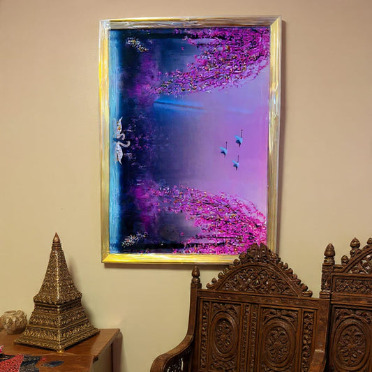 Vibrant Purple Floral Wall Art