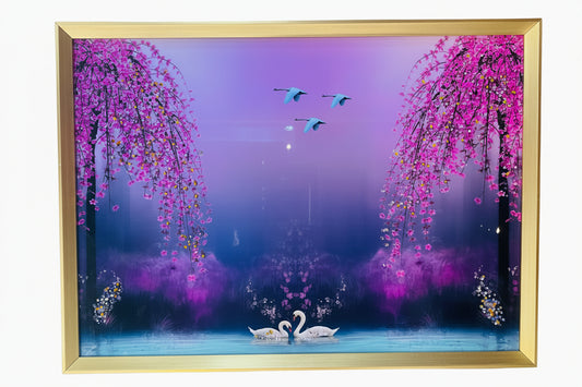 Vibrant Purple Floral Wall Art