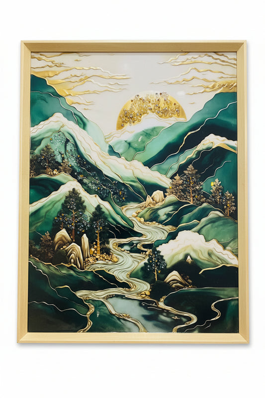 Traditional Mountain Landscape Painting