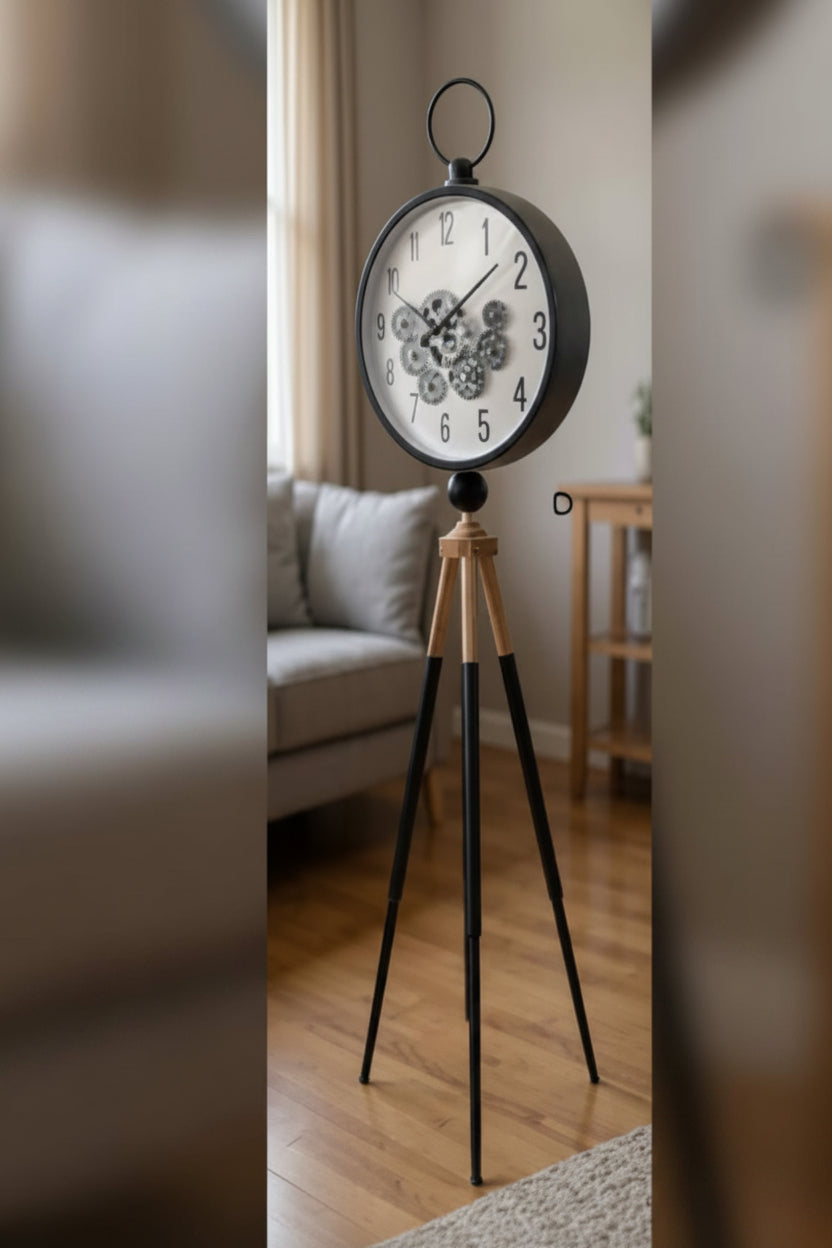 Modern Minimalist Tripod Clock