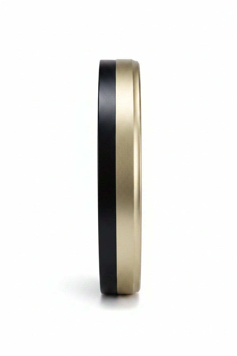 Designer Black Dial Gold Gear Clock