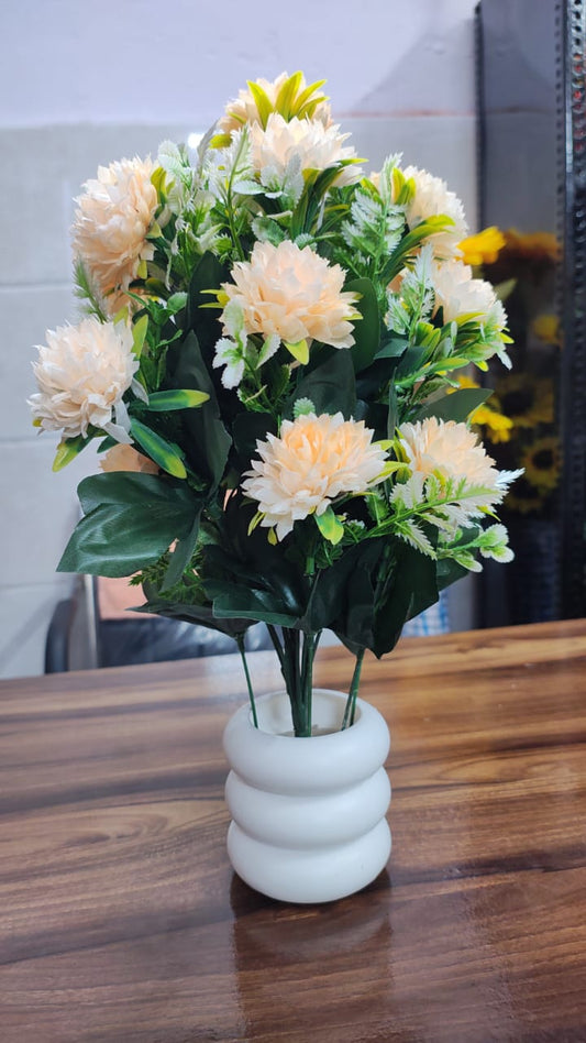 Hodor Designs Artificial Peach Carnation Potted Plant