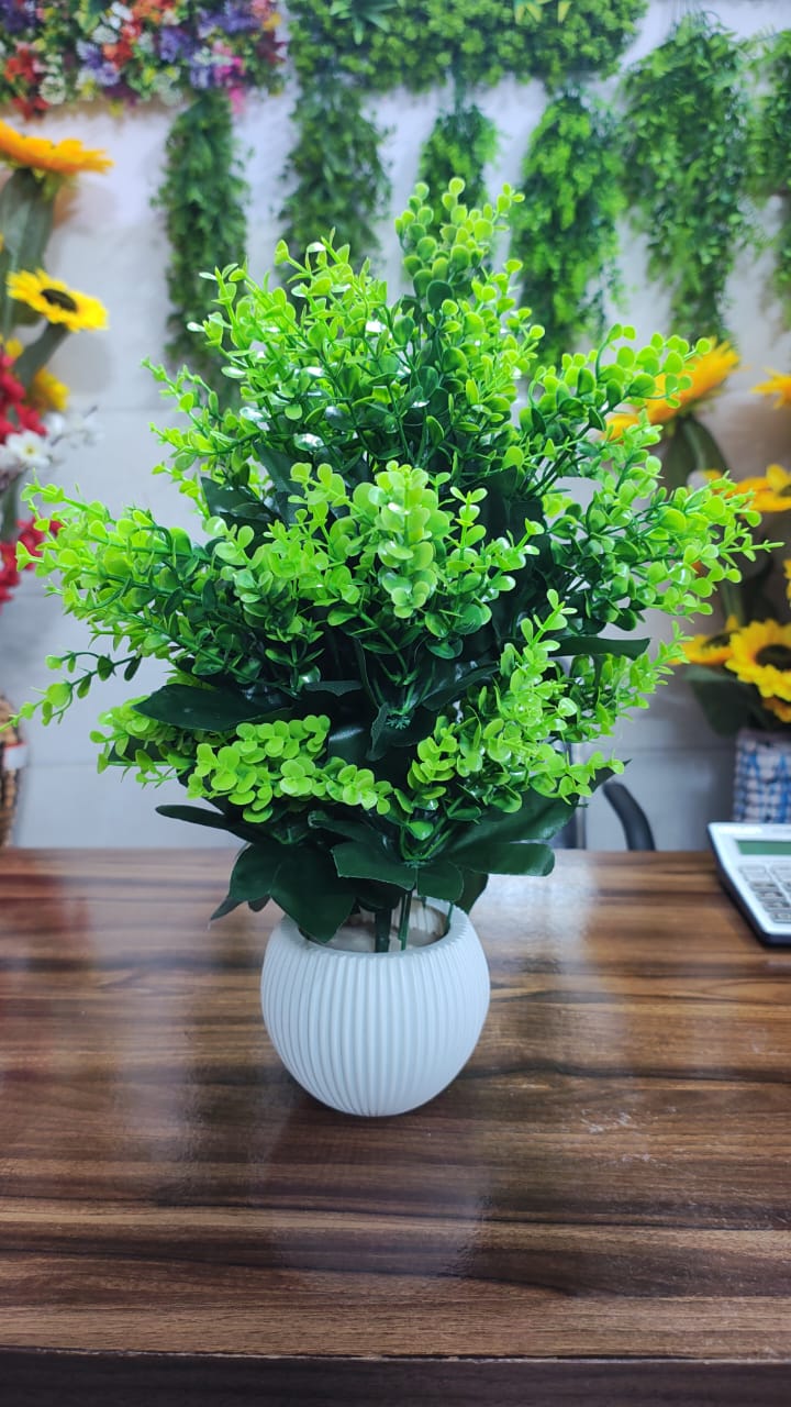 Hodor Designs Artificial Bright Green Boxwood Plant