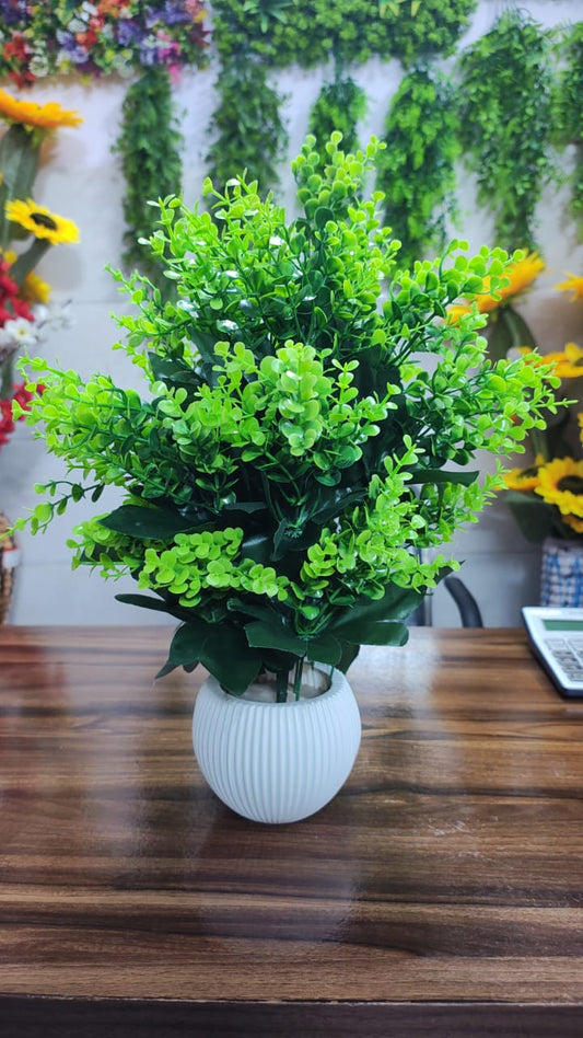 Hodor Designs Artificial Bright Green Boxwood Plant
