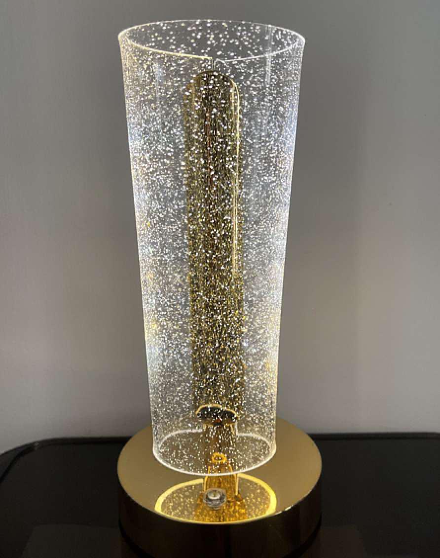 Luxury Gold Column Table Lamp