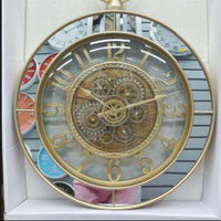 Open Frame Gold Skeleton Clock