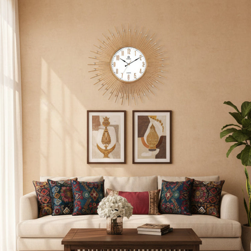 Modern 3D Ray Starburst Wall Clock