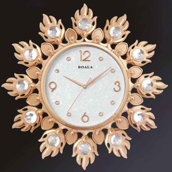 Ornate Gold Sunburst Designer Wall Clock