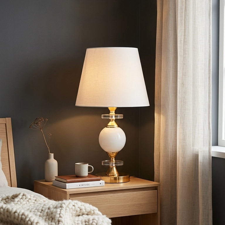 Minimalist White Table Lamp
