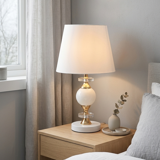 Minimalist White Table Lamp
